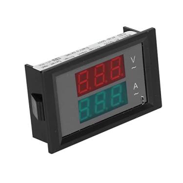 Imagem de Voltímetro Amperímetro AC Meter, Clear Convenient Wiring Tensão AC Digital Display Meter Bright Boa estabilidade para medição de corrente para medição de tensão