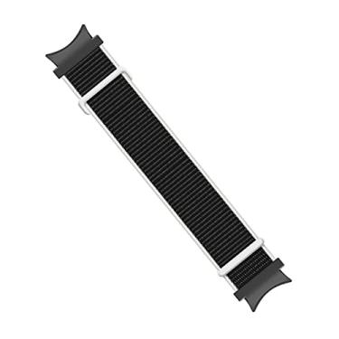 Imagem de Pulseira Nylon Loop LTIMPORTS, compativel com Galaxy Watch 6 - Galaxy Watch6 Classic - Galaxy Watch 5 - Galaxy Watch5 Pro - Galaxy Watch 4 - Galaxy Watch4 Classic (Alvinegro)