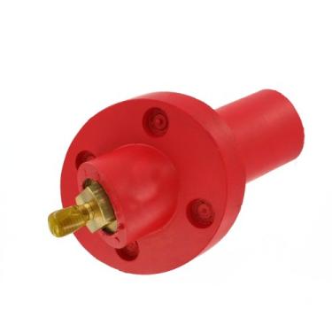 Imagem de Leviton 17R23-R Série 17 Nariz cônico, macho, tomada de painel, 30 graus, parafuso roscado, vermelho