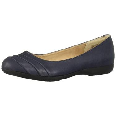 Imagem de CLIFFS BY WHITE MOUNTAIN Sapatilha feminina Clara Ballet, Azul-marinho/polido/liso, 8.5 Wide