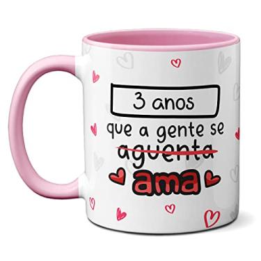 Imagem de Caneca Flork Namorados Te Amo A Gente Se Aguenta Se Ama (Rosa)