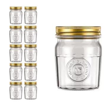 Imagem de Pote Americado Vintage Retro Tampa Biscoito 500ml Nadir 10Un