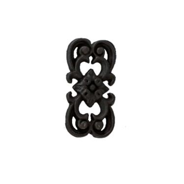 Imagem de Florão Ornamento Grade em Ferro Fundido Decoração N01 17x8cm