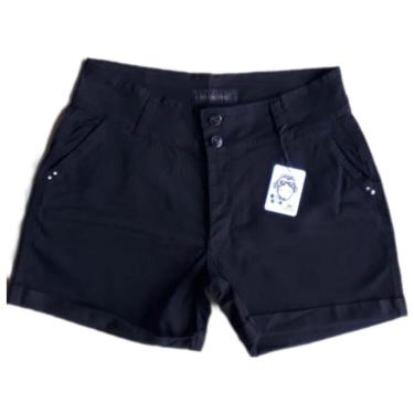 Imagem de Bermuda de Sarja Meia Coxa Cós Largo Levanta Bumbum Verão