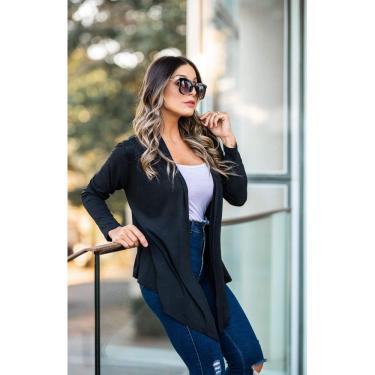 Imagem de Cardigan Feminino Kimono Cardigã Blusa  Casaco Cardigans