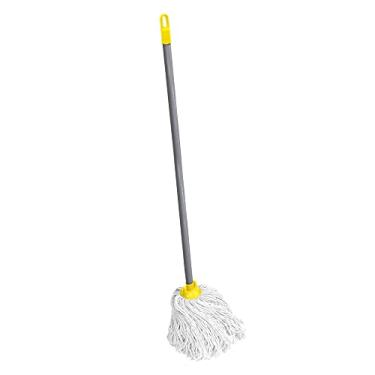 Imagem de Sem Marca Rodo Mop Esfregão Limpa Fácil Tiras De Algodão Com Cabo De Madeira 25658 Arqplast