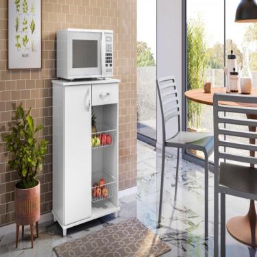 Imagem de Fruteira 1 Porta 1 Gaveta 2 Cestos New Branco Belize Notavel