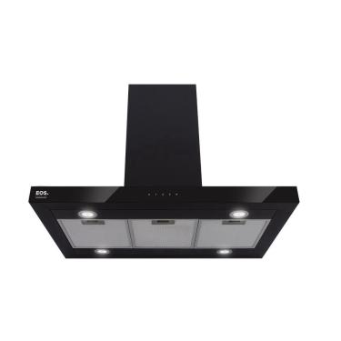 Imagem de Coifa e Depurador de Ilha 90cm eos Touch Inox Preto 220V