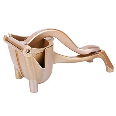 Imagem de Espremedor de limão, liga de alumínio mutifuctional espremedor de frutas resistente portátil para cozinha para beber (ouro)