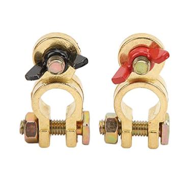 Imagem de Conector de terminal de carro cobre puro bateria de carro cabeça de pilha conector terminal clipe terminais de bateria conectores grampos para carros, caminhões, ônibus