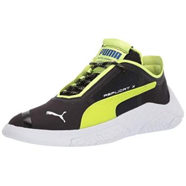 Imagem de PUMA Tênis unissex adulto Replicat X Circuit, Puma preto efervescente Yellowpuma branco, 11