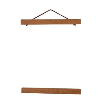 Imagem de Cabide para pôsteres ZPSHYD, moldura magnética moderna para fotos Faça você mesmo Cabide personalizado para pôsteres com moldura para pôsteres com rolagem Impressões em madeira de teca (21 cm)