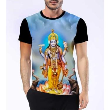 Imagem de Camiseta Camisa Vishnu Deus Hindu Sustentação Universo Hd 7 - Dias No