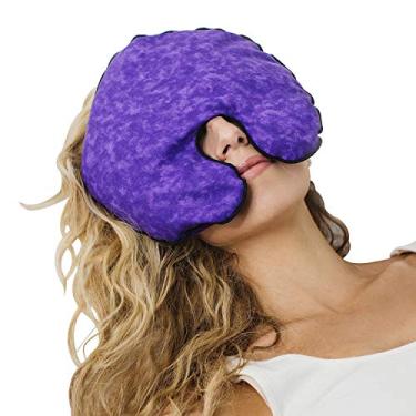 Imagem de Almofada de aquecimento microwavable da Kozy Collar – Almofada sinusal – Compressão de calor úmido para enxaquecas e dores de cabeça – Perfumado com aromaterapia – natural, seguro e reutilizável