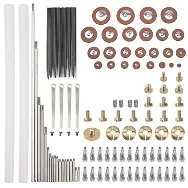 Imagem de 1 conjunto de peças de reparo de saxofone alto Yootones kit de manutenção de saxofone compatível com peças de instrumentos musicais de saxofone