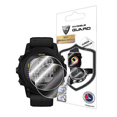 Imagem de IPG Para Garmin Descent™ G1, protetor de tela resistente para computador de mergulho (2 unidades) filme invisível ultra HD transparente anti-arranhões - suave/auto-cura/sem bolhas para Descent™ G1