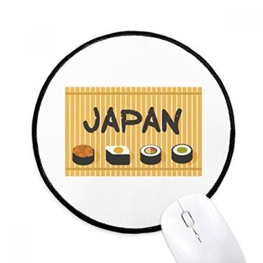 Imagem de DIYthinker Tapete de mouse tradicional japonês para sushi cruisine desktop escritório tapete redondo para computador