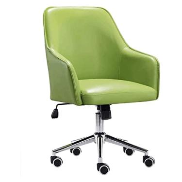 Imagem de cadeira de escritório Cadeira de computador Assento de almofada para casa Cadeira de mesa de escritório Altura ajustável para trás Cadeira de jogo Cadeira de trabalho Cadeira (cor: verde) needed