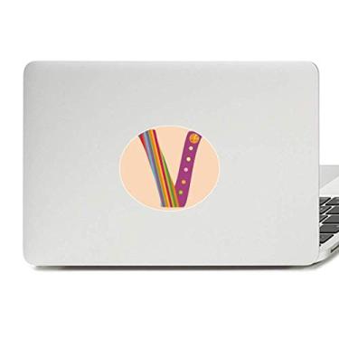 Imagem de Adesivo de vinil com estampa de frutas laranjas em V com emblema de vinil para laptop e notebook