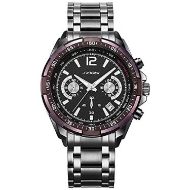 Imagem de Relógio de Pulso Masculino Sinobi de Aço inoxidável Relógio Luminoso Masculino Esporte À Prova D'Água (C2)