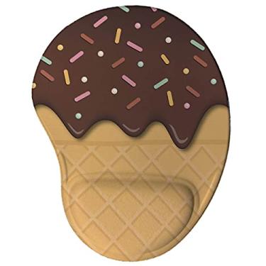Imagem de Mouse pad Ergonômico Sorvete de Chocolate Presente Criativo