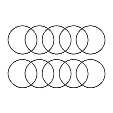 Imagem de Junta de vedação redonda de largura de 1,5 mm de borracha de nitrilo uxcell O-Rings 10 peças, 44mmx47mmx1.5mm