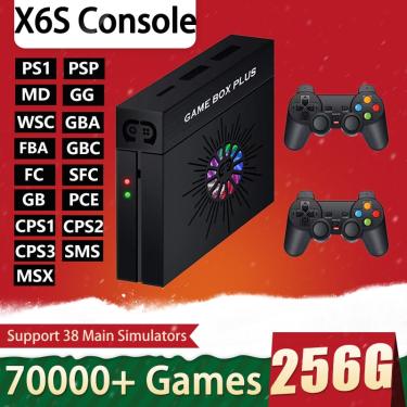 Super Console X Video Game Box, Consola de Jogos Retro para PSP, PS1, MD,  N64, WiFi, Suporte para Saída HD, Built-in 50 Emuladores, 90000 + Jogos,  Novo