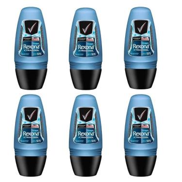 Imagem de Desodorante Rollon Rexona 50Ml Masculino Extra Cool -Kit 6Un