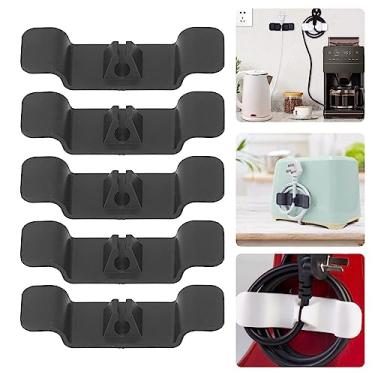 Imagem de Cord Winder Ampla Aplicação Fácil de Instalar Suporte de Cabo para Eletrodomésticos (Preto)