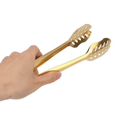 Imagem de Mrisata Pinças para Buffet Pinças para Salada Pinças para Servir Buffet Pinças para Alimentos de Aço Inoxidável Grau Alimentício Seguras Espessadas Ocas Pinças para Servir Buffet