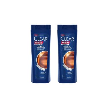 Imagem de Shampoo Clear 200ml Controle Queda Men-Kit C/2un