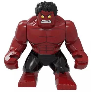 Imagem de Boneco Big Blocos De Montar Big Hulk Vermelho - Mega Block Toys
