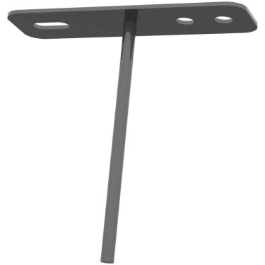 Imagem de Suporte Estaca Chão Refletor Preto