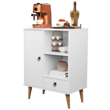 Imagem de Buffet Aparador Cantinho Do Café Retrô Com Gaveta Porta E Nicho Tip Top