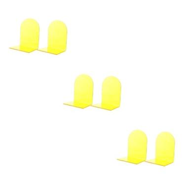 Imagem de VILLCASE Suporte Para Livros Em Acrílico 6 Peças Estante Em Acrílico Suporte Para Livros Estrutura De Suporte Para Livros Organizador De Livros Armazenamento Suporte De Mesa