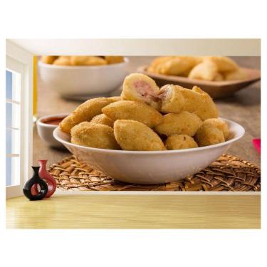 Imagem de Papel De Parede Alimentos Salgados Coxinha Bar 3,5M Al505