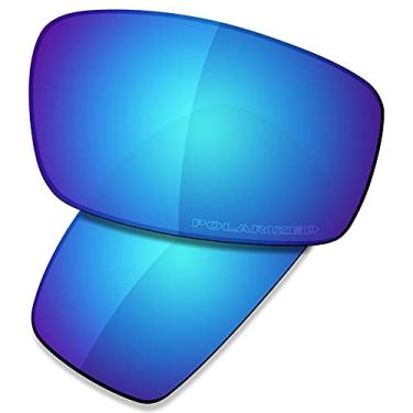 Imagem de SAUCER Lentes de substituição premium para óculos de sol Oakley Monster Pup High Defense – Azul Glacier Polarizadas