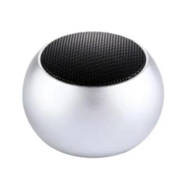 Imagem de Mini Caixa De Som Bluetooth 5.0 Tws Metal Mini Speaker Amplificada 3w (Cinza)
