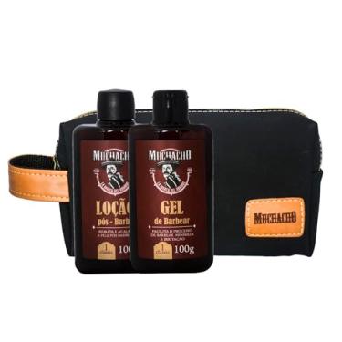 Imagem de Kit Gel de Barbear + Loção Pós Barba Muchacho Classic + Necessaíre Muchacho Cancun - Para um barbear perfeito