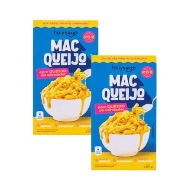 Imagem de KIT 2X MACARRÃO PROTEICO SEM GLÚTEN HOLYSOUP MAC QUEIJO 190G