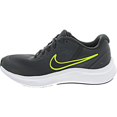 Imagem de Nike Unisex-Child Star Runner 3 (GS) Sneaker (DK Smoke Grey/Black-Green, Numeric_5_Point_5)