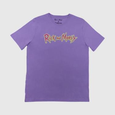 Imagem de Camiseta The Brands Club Rick And Morty Soft Purple Para Homens - Ligh