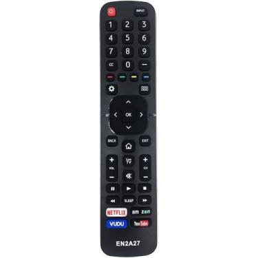 Imagem de SMATAR Controle remoto de substituição Hisense TV EN-2A27 para Smart TVs LED 4K Hisense EN2A127H EN2A27HT EN2AN27H EN2AS27H EN2D27 EN33924HS EN33925A