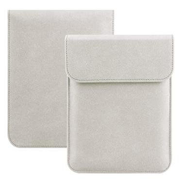 Imagem de HoYiXi Capa universal para Kindle Paperwhite/Colorsoft/Signature Edition 2024-2012 de 15.2 cm, 17.8 cm para leitor de ebook Kobo/Tolino/Pocketbook de 15 cm, prata