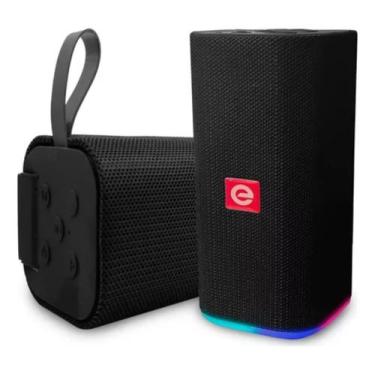 Imagem de Caixa De Som Bluetooth 5.0 Portatil Potente Radio Fm Usb Led - Exbom, 