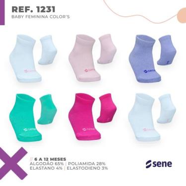 Imagem de Meia baby revenda 6 pares masculino e feminino algodão resistente 6-12
