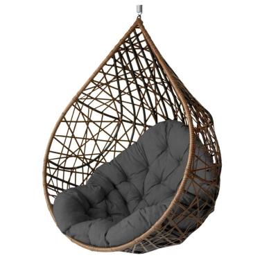 Imagem de Cadeira Balanço Ninho Suspenso Gota Tramado com Almofada Impermeável