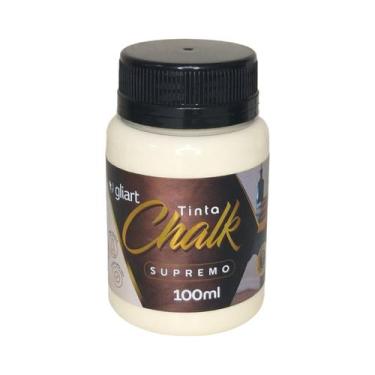 Imagem de Tinta Chalk Gliart 100ml Super Cobertura Para Artesanato, Amarelo Seco
