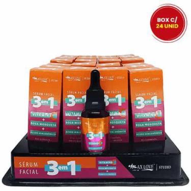 Imagem de Box C/24 Unid Sérum Facial 3 Em 1 Max Love Atacado Revenda