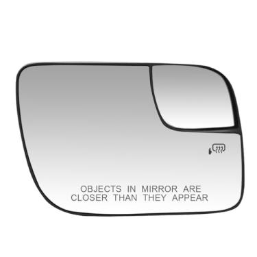 Imagem de Senzeal Substituição de vidro espelhado aquecido do lado do passageiro para Ford Explorer 2011-2019 Vidro espelhado de ponto cego BB5Z-17K707-B (lado direito)